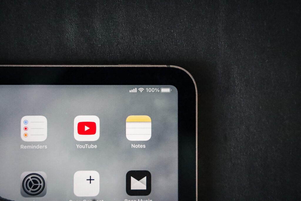 スマホのYouTubeのアプリ